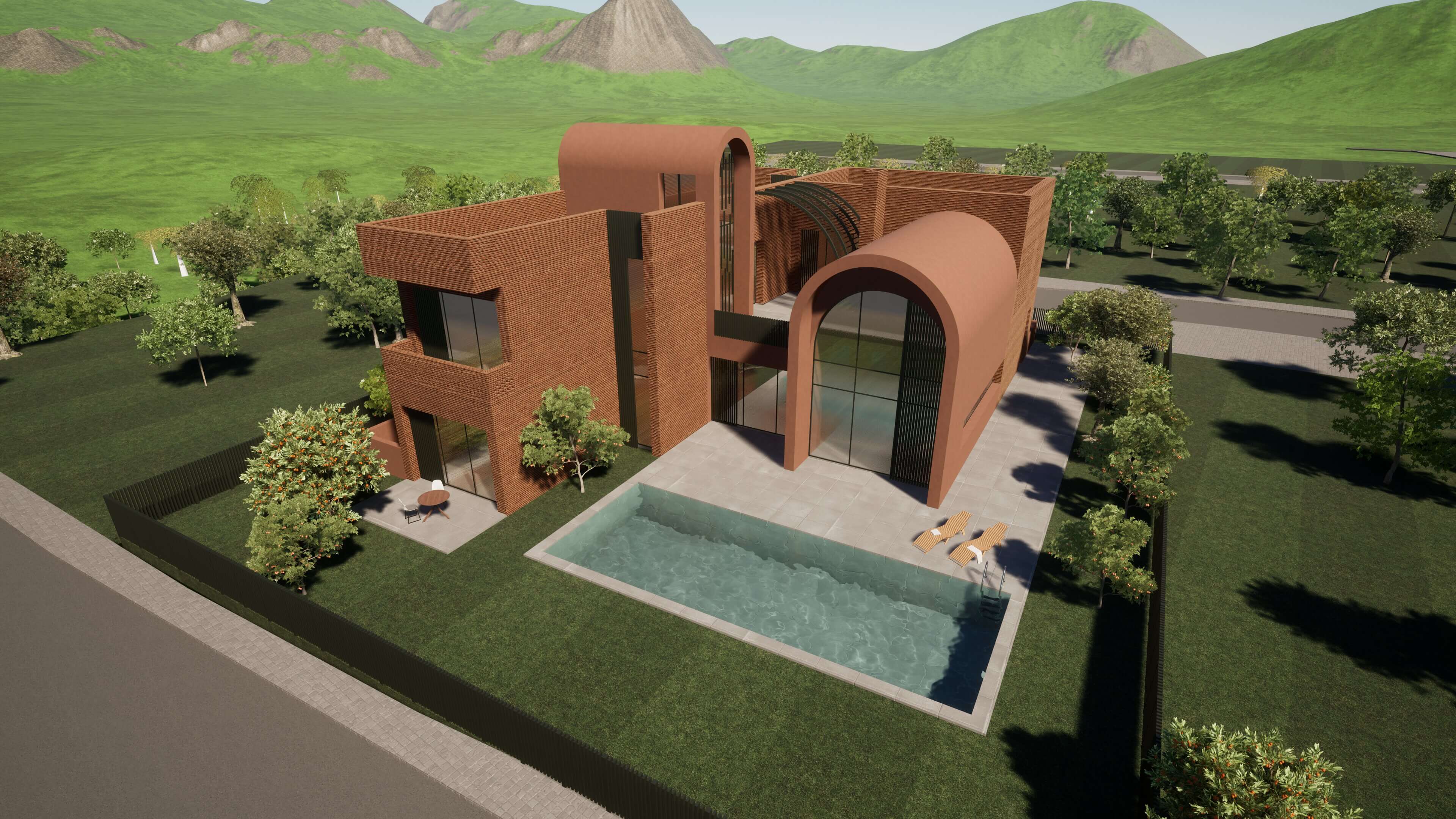 Lotissement ELFEN PROPERTIES - Urbanisme (Marrakech, Maroc)